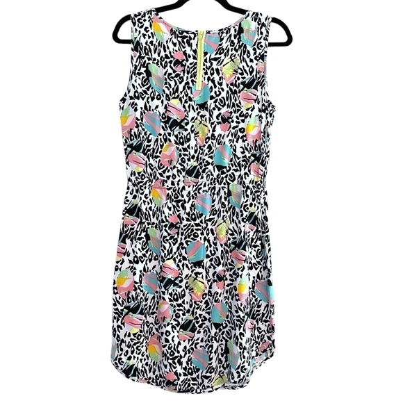 Anthropologie NÜMPH Leopard Neon Print Summer Dress Size EU 36 / Small - Picture 2 of 3